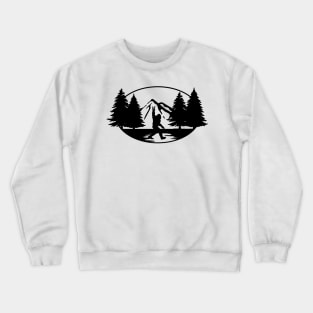 Funny bigfoot mountain t shirt Crewneck Sweatshirt